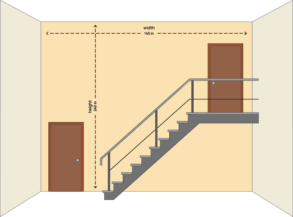 Wall with Stairs