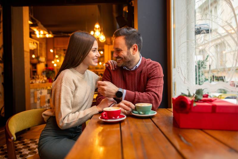 Couple on valentines day