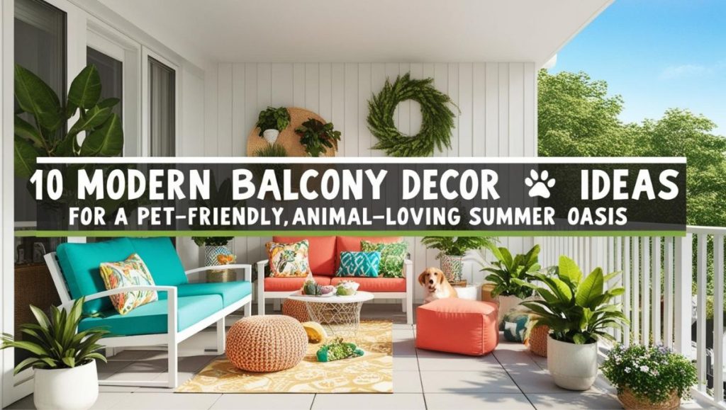 Curated visual reference: Picture Idea: Top 10 Modern Balcony Decor Ideas For A Pet Friendly