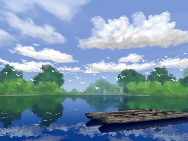 Aetheris, Tranquil Tone Landscape Scenery Wallpaper Mural