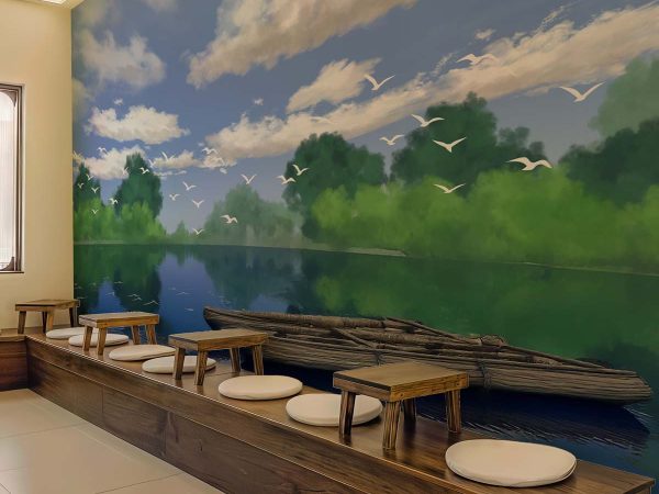 Aetheris, Tranquil Tone Landscape Scenery Wallpaper Mural