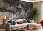 Alice's Enchanted Forest Tea Party Wallpaper Mural