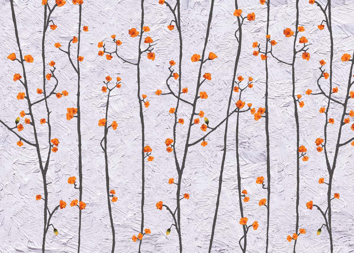 Ambervine, Blossom Branches Wallpaper Mural