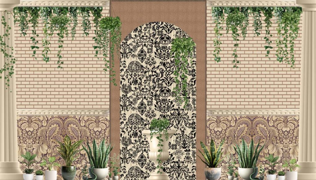 Arbor, Grand Entrance Botanical Wallpaper Mural