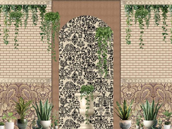 Arbor, Grand Entrance Botanical Wallpaper Mural
