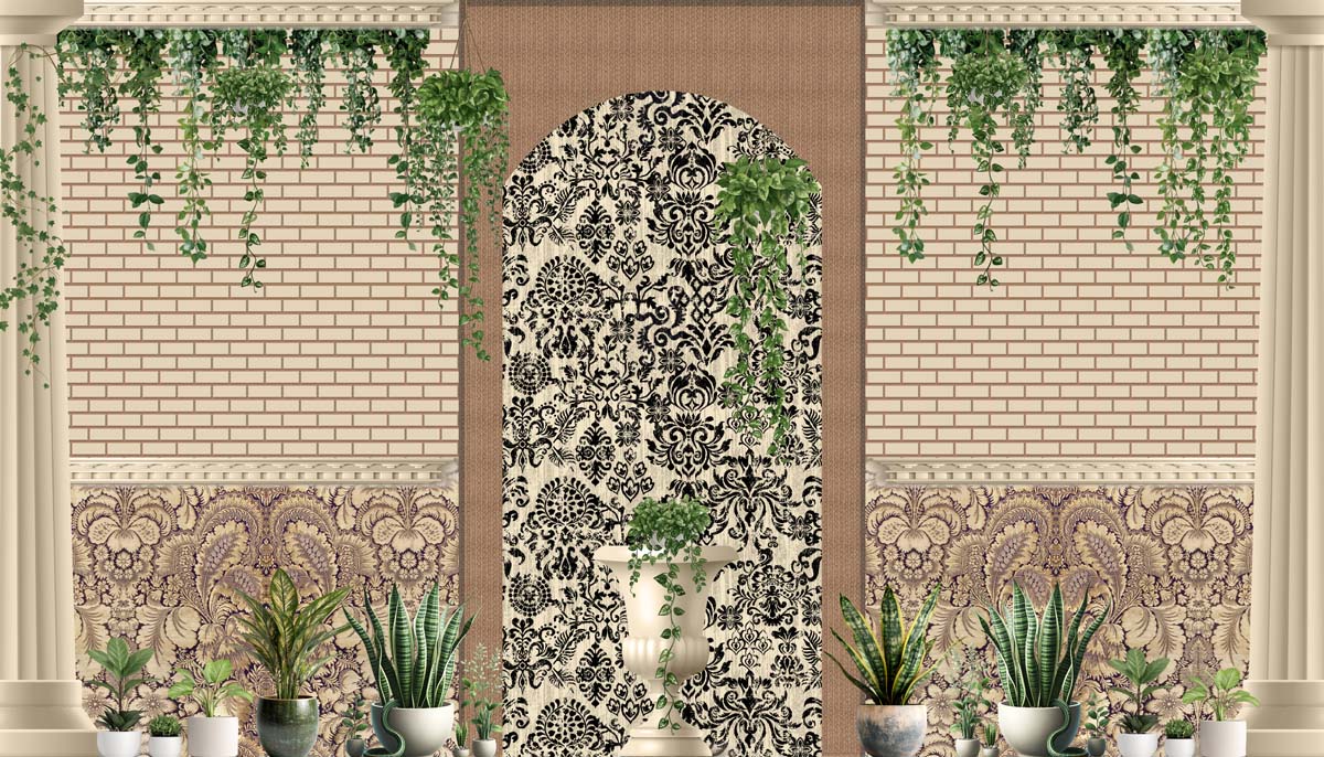Arbor, Grand Entrance Botanical Wallpaper Mural