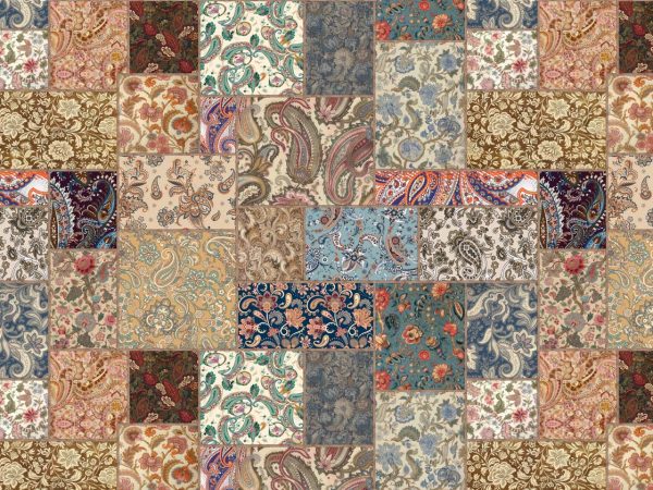 Artisan, Traditional Pattern Collage Wallpaper