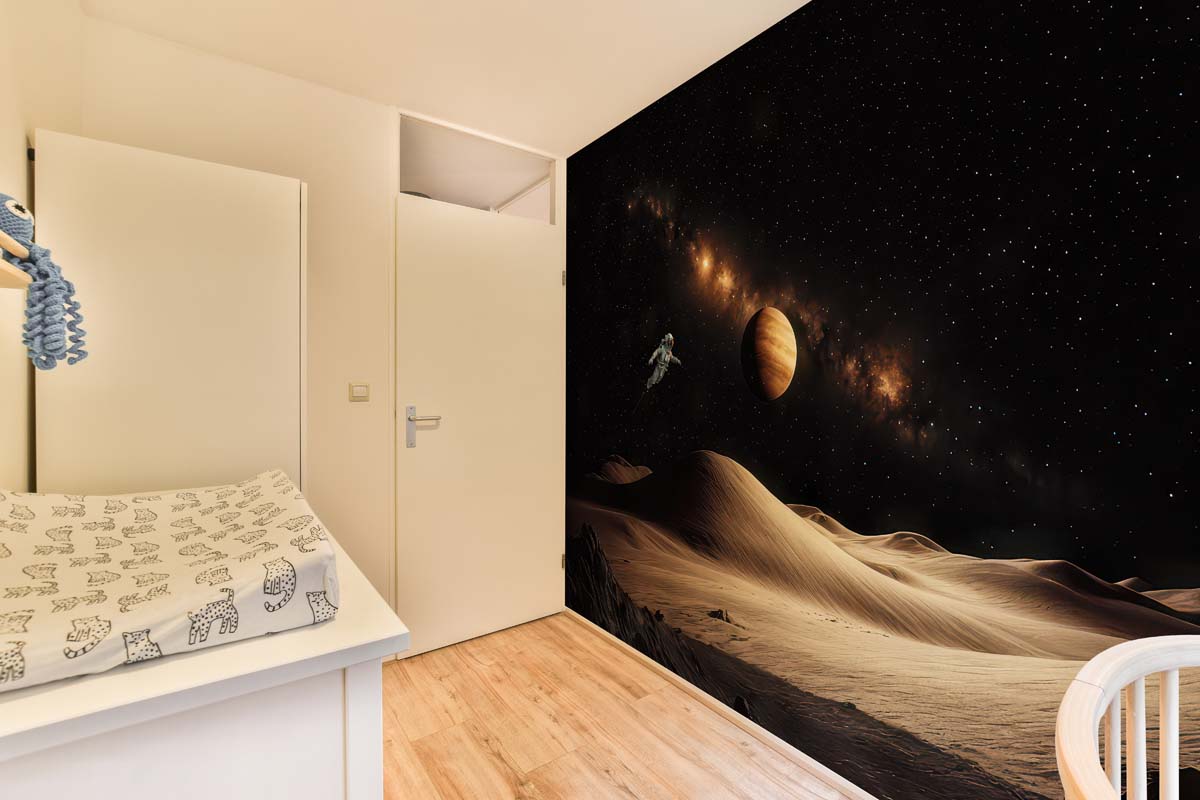 Beyond Earth, Galactic Desert & Astronaut Wallpaper Mural