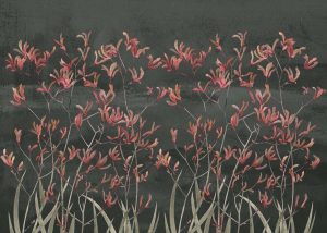 Bloom, Earthy Botanical Stems Wallpaper Mural