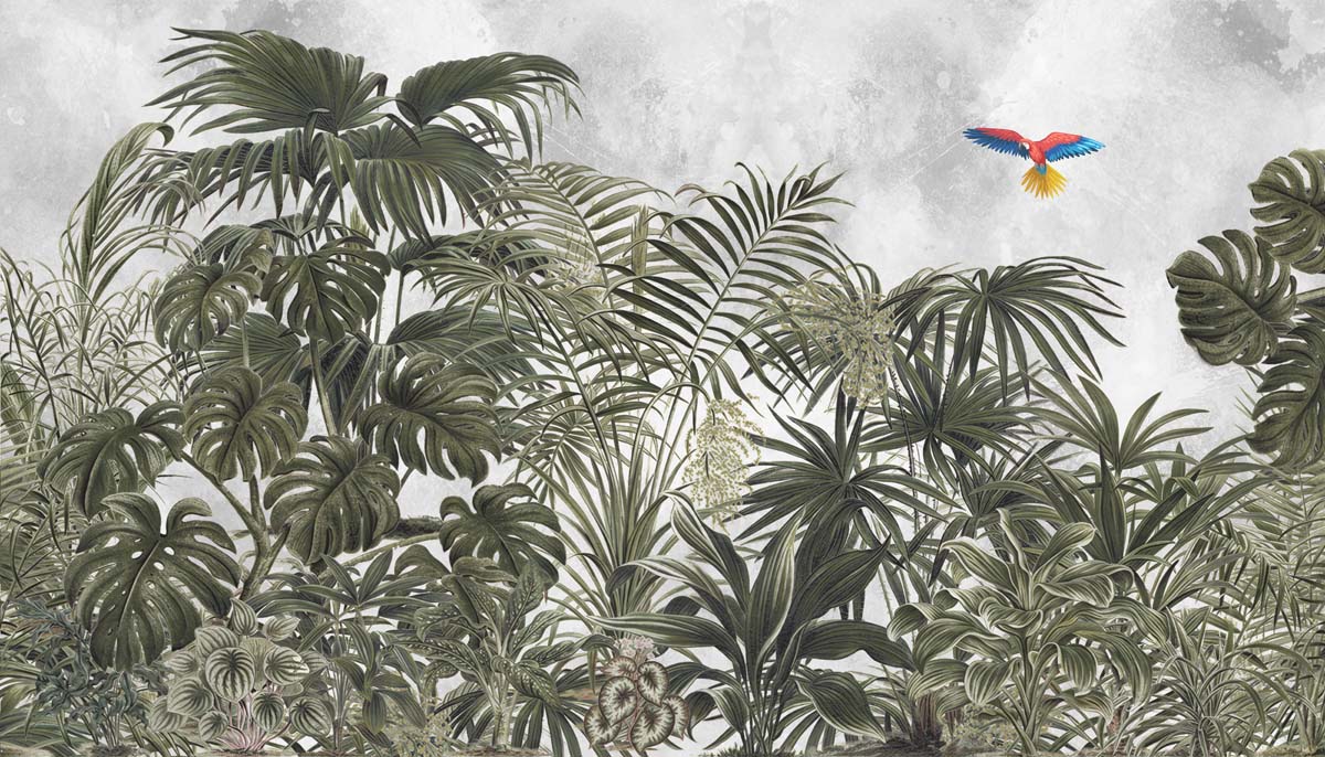 Botanical Escape Lush Wilderness Wallpaper Mural