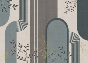 Contemporary Leafwork Wallpaper Mural