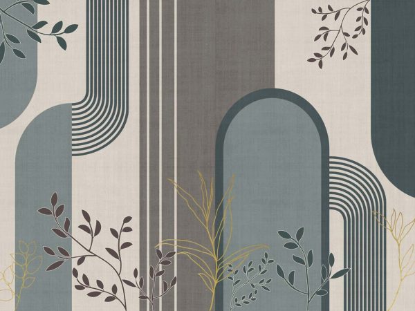 Contemporary Leafwork Wallpaper Mural