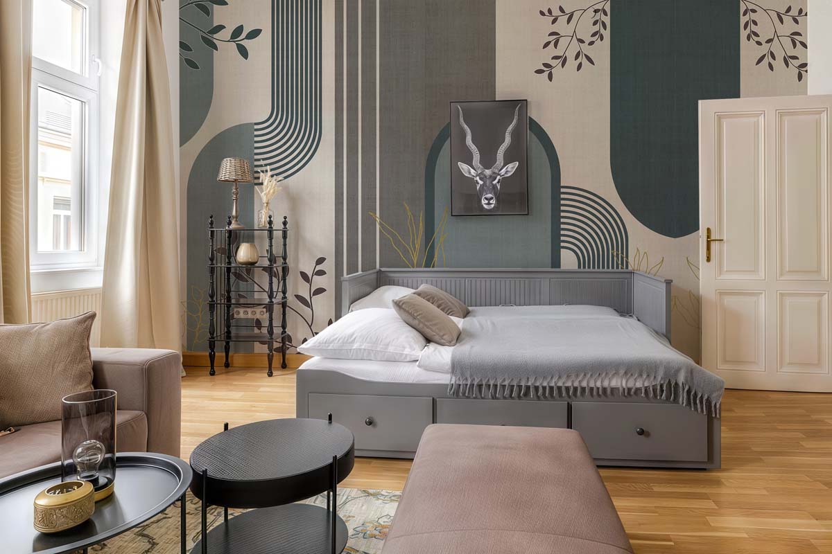 Contemporary Leafwork Wallpaper Mural