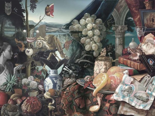 Curiosity, Eclectic Dreamscape Art Wallpaper Mural