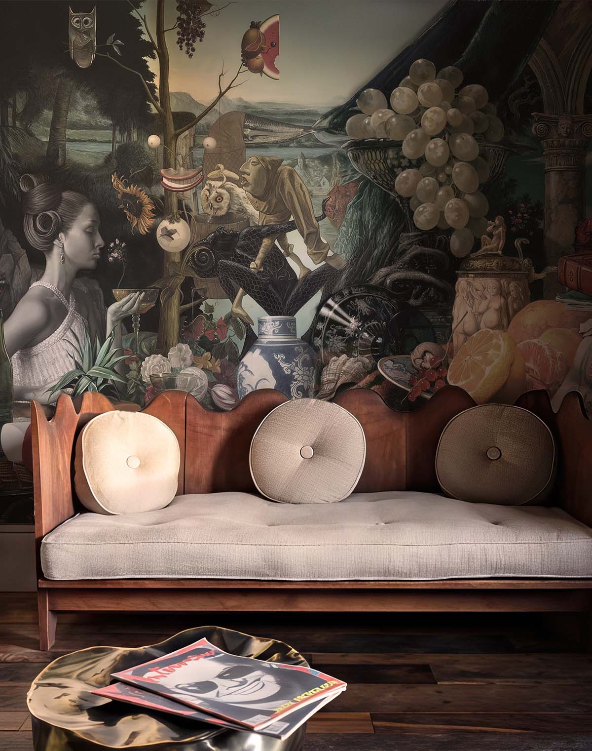 Curiosity, Eclectic Dreamscape Art Wallpaper Mural