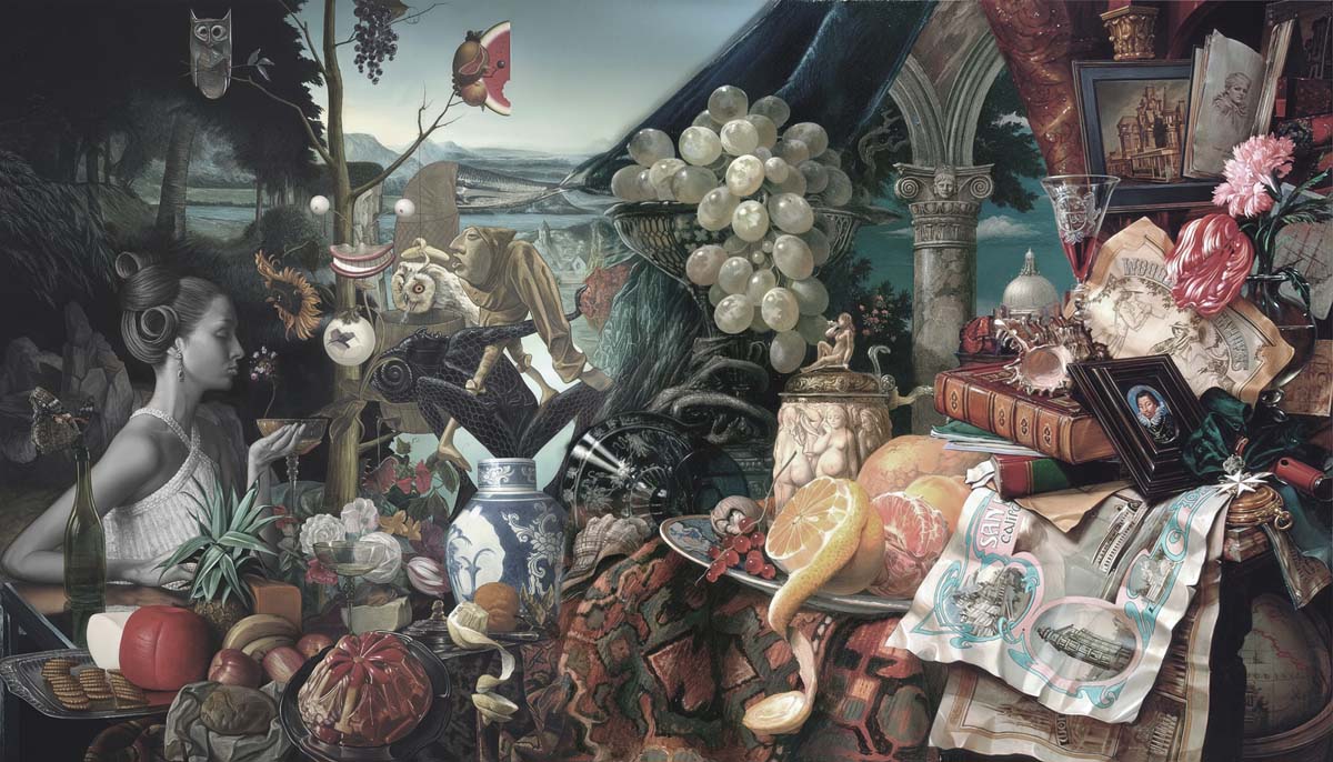 Curiosity, Eclectic Dreamscape Art Wallpaper Mural