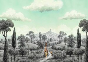 Dreamscape Safari Vintage Wallpaper Mural