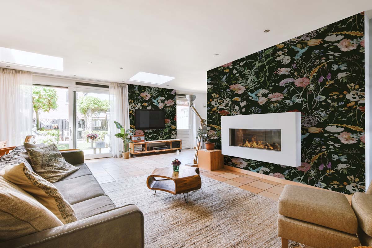 Dusky Blossoms, Echoes of a Woodland Dream Wallpaper Mural