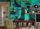 Fractalis, Faces Within Wallpaper Mural