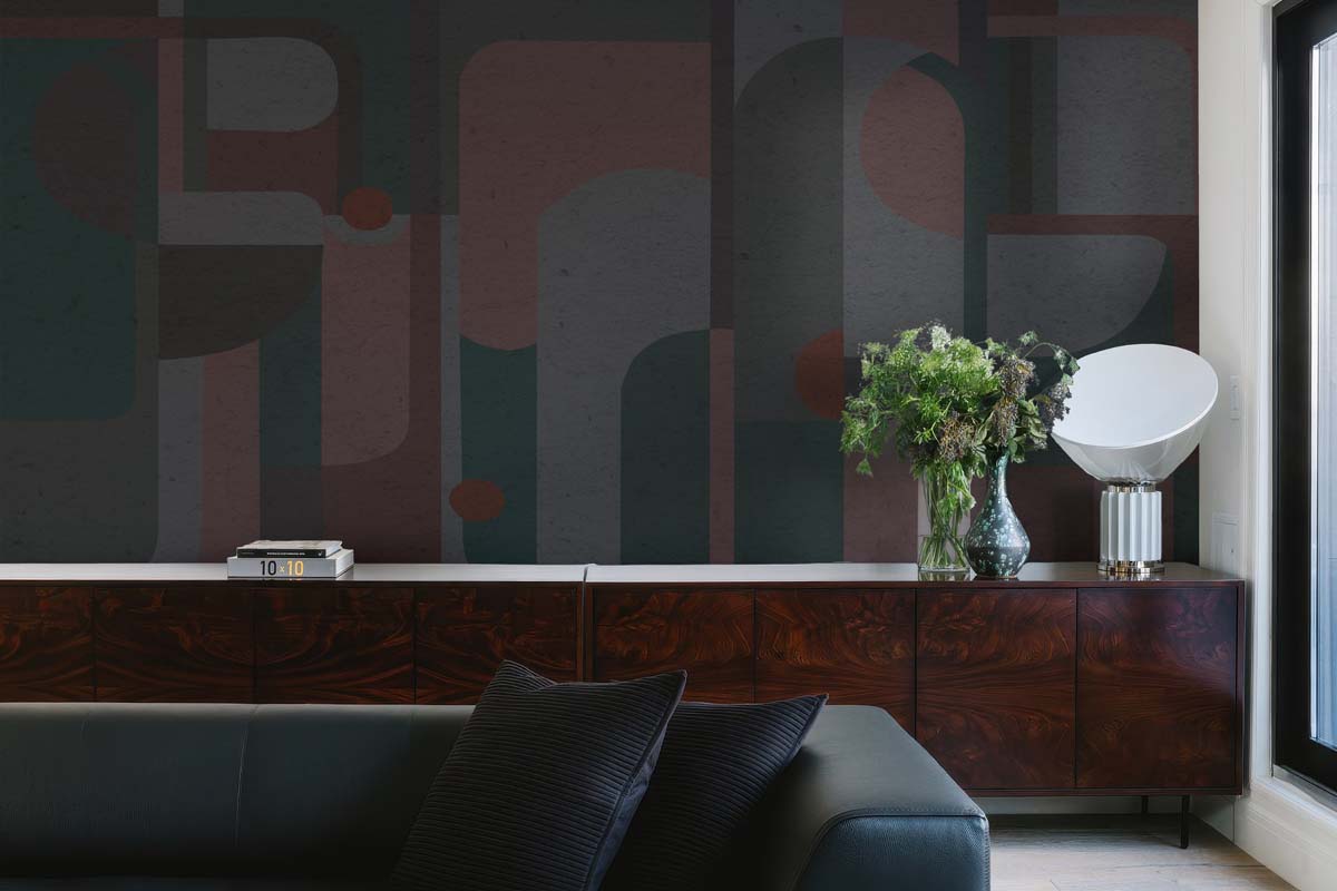 Fragmented Muse, Dreaming Shapes in a Quiet Cosmos Wallpaper Mural M