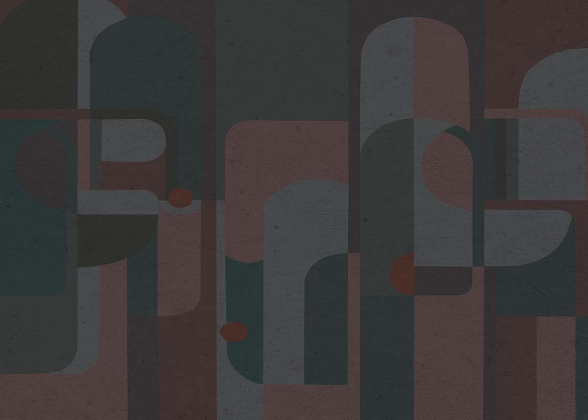 Fragmented Muse, Dreaming Shapes in a Quiet Cosmos Wallpaper Mural