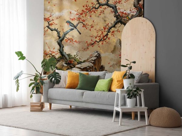 Hanami, Poetic Stillness in Nature’s Timeless Beauty Mural