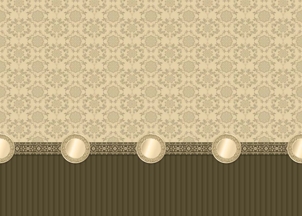 Heritage, Cream & Olive Classic Pattern Wallpaper