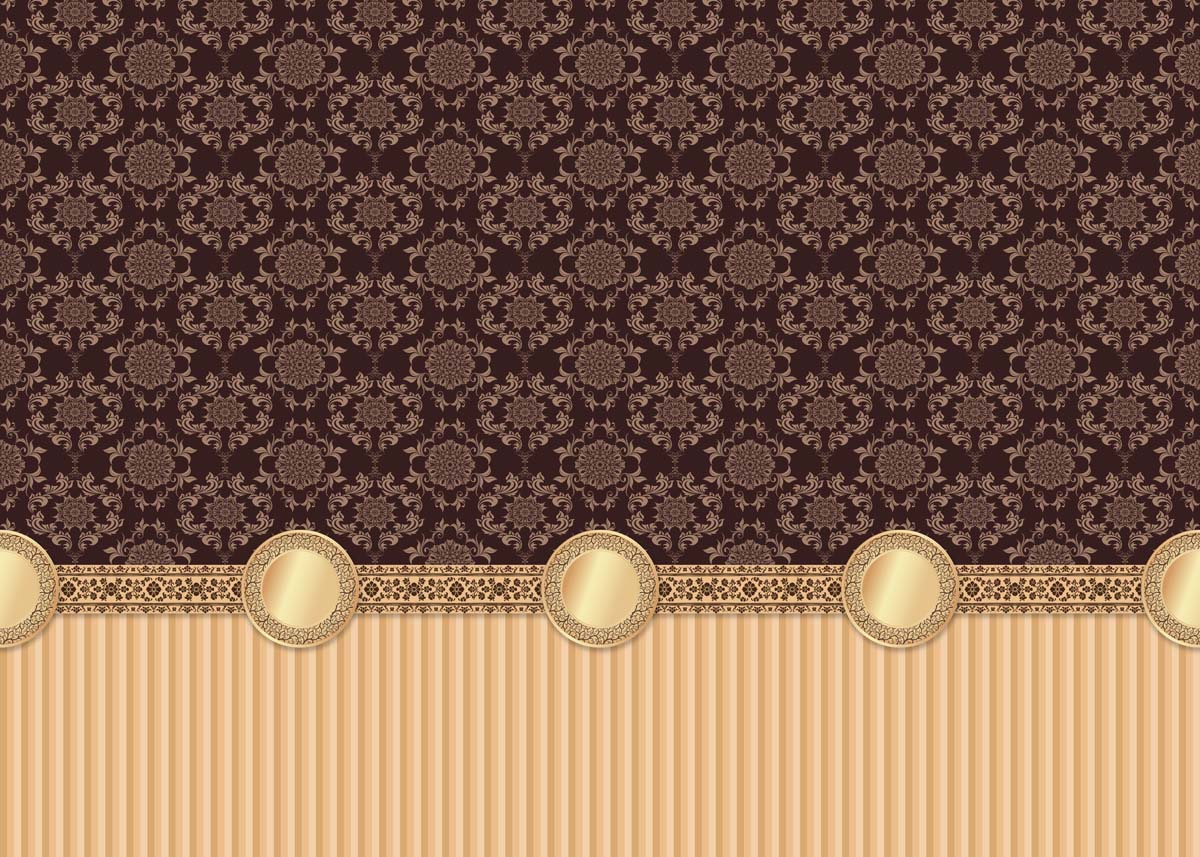 Heritage, Tan & Brown Classic Pattern Wallpaper