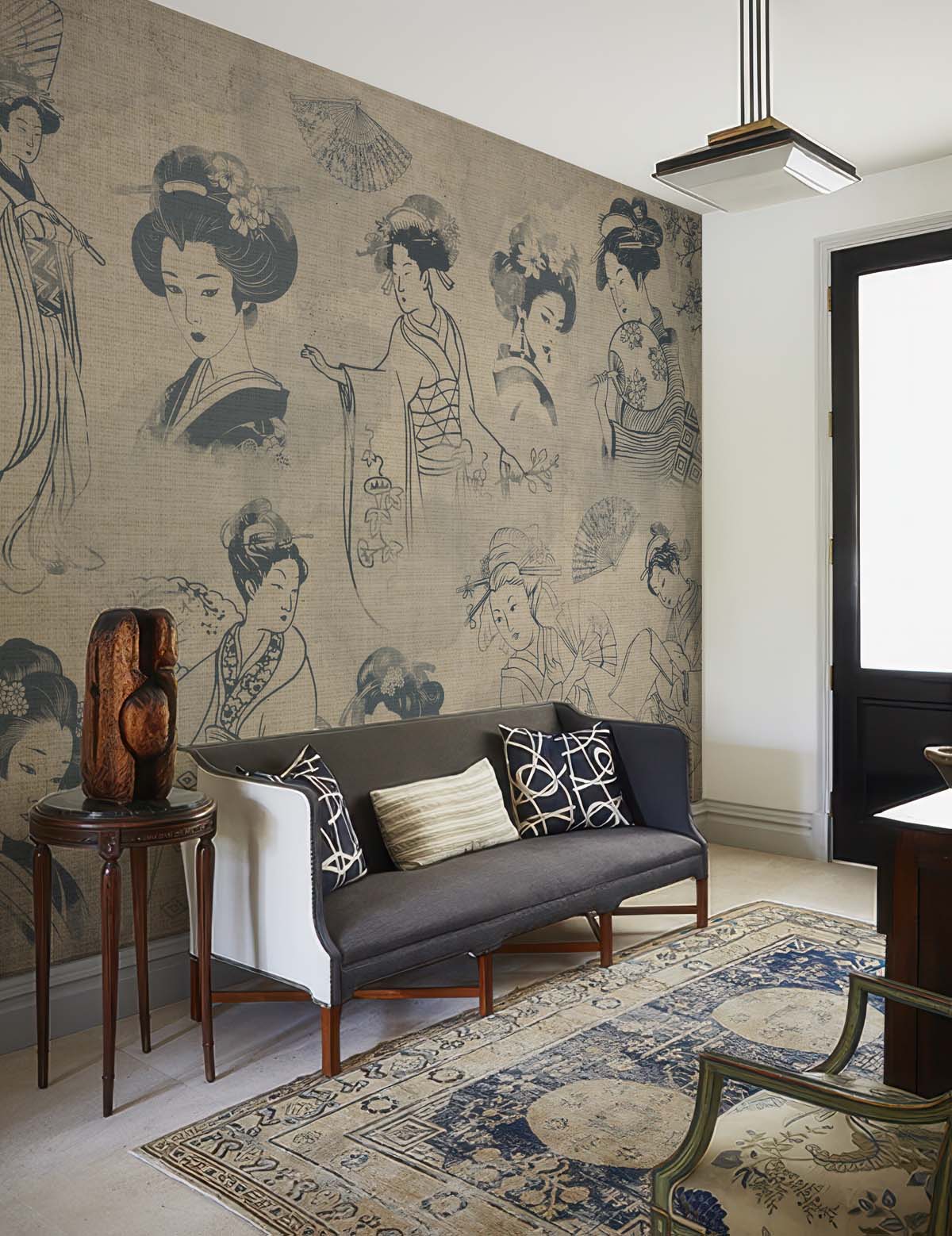 Hushed Beauty, Japanese Vintage Vignette Wallpaper Mural