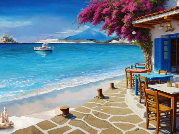 Island Retreat Oceanfront Bliss Wallpaper Mural