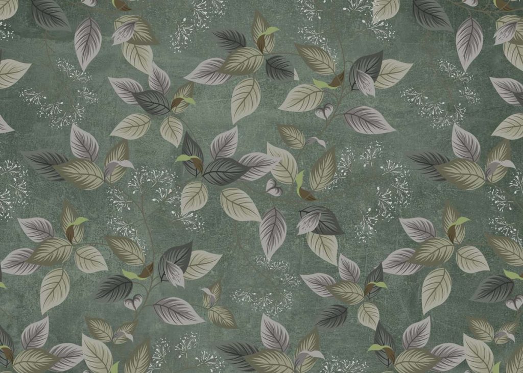 Leaf Tapestry, Botanical Harmony Mural