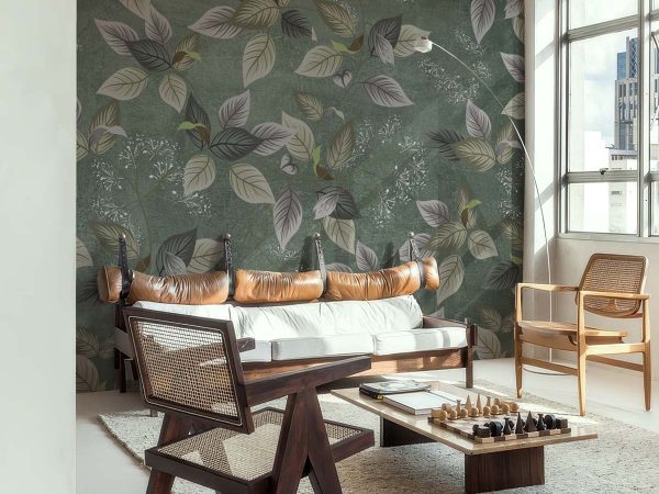 Leaf Tapestry, Botanical Harmony Mural