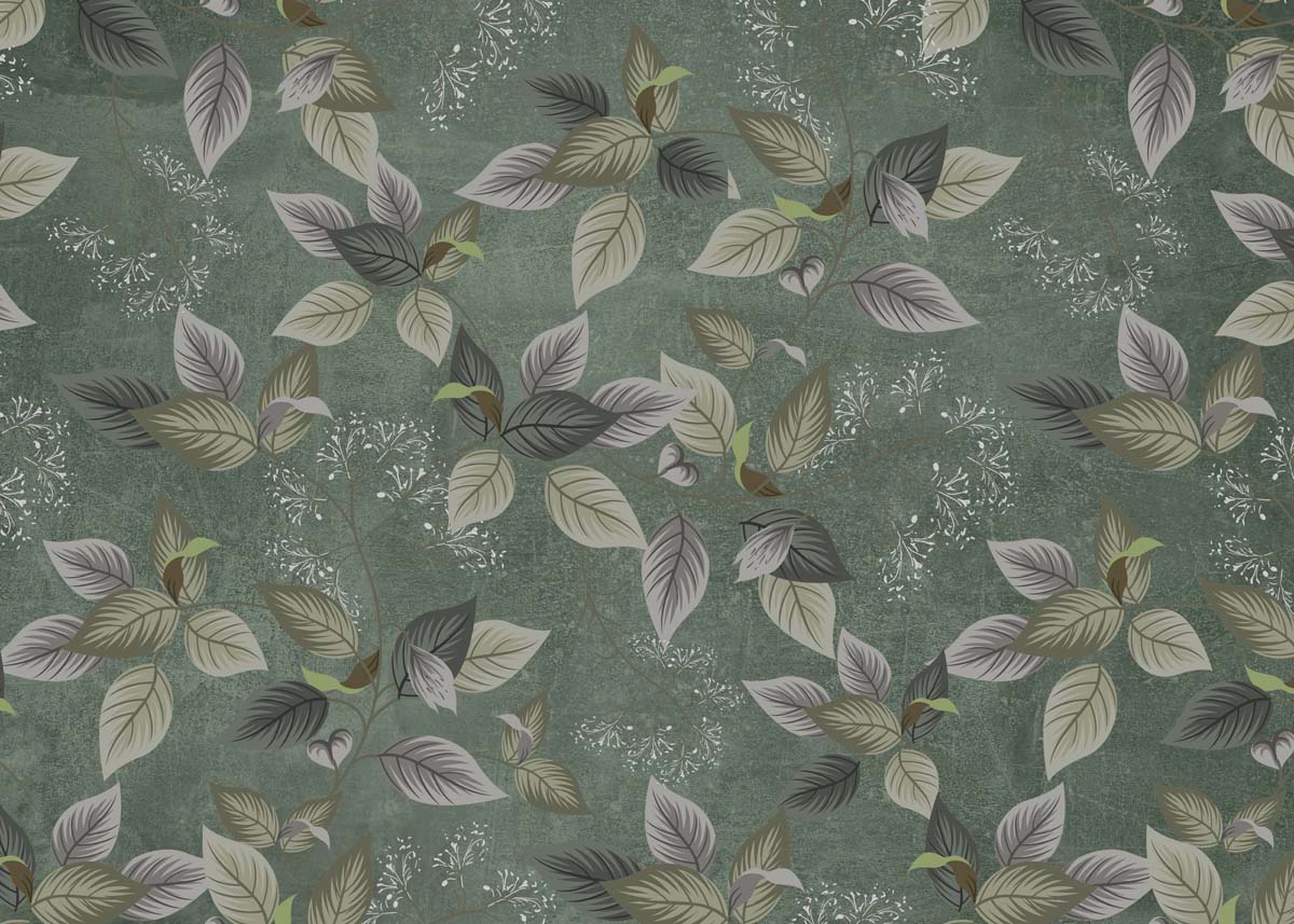 Leaf Tapestry, Botanical Harmony Mural