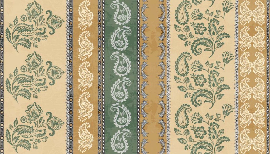 Leilani, Golden Earth Paisley Bloom Wallpaper