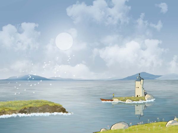 Linareth, Soothing Lighthouse Dreamscape Wallpaper Mural