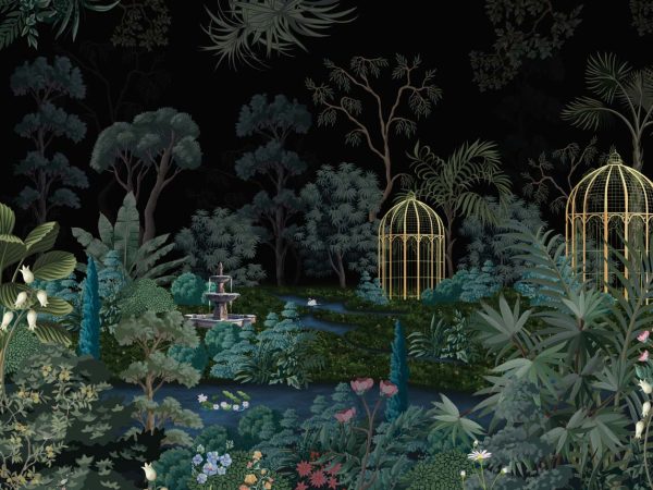 Lumora, Enchanted Luxurious Garden Wallpaper Mural