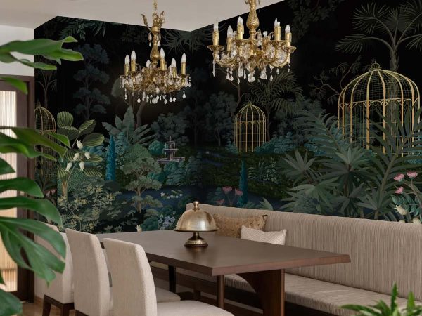 Lumora, Enchanted Luxurious Garden Wallpaper Mural