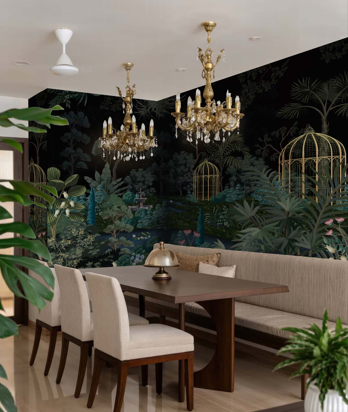 Lumora, Enchanted Luxurious Garden Wallpaper Mural