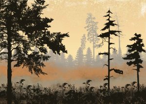 Lurien, Whispering Treefall Wallpaper Mural
