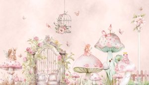 Magical Fairyland, Soft Pastel Wonderland Wallpaper Mural