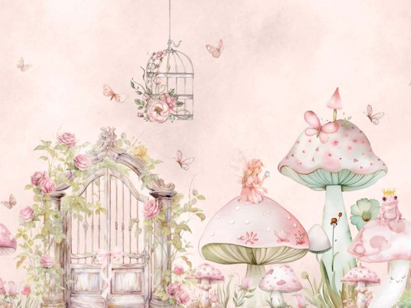 Magical Fairyland, Soft Pastel Wonderland Wallpaper Mural