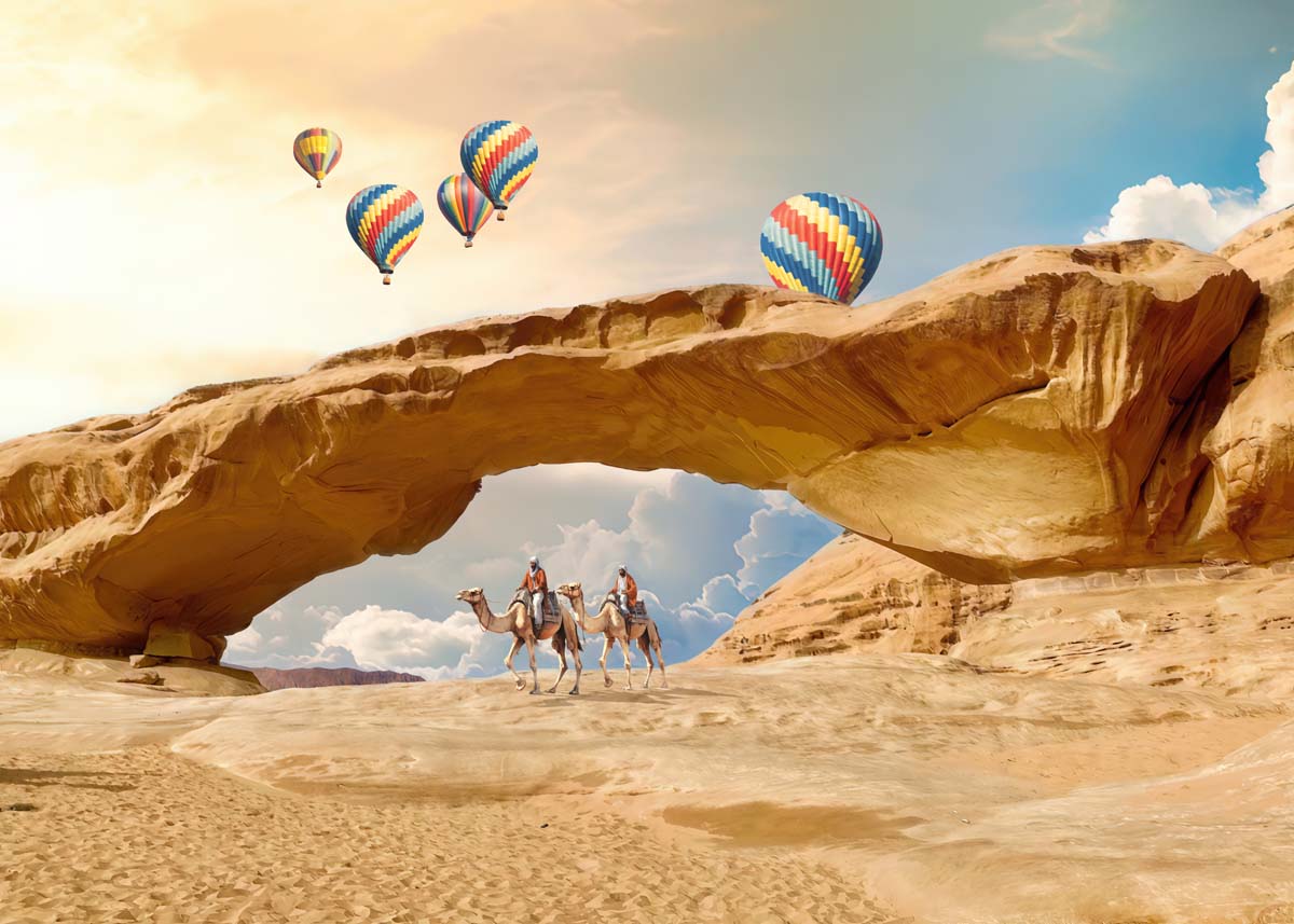 Majesty, Grand Desert Archway Wallpaper Mural
