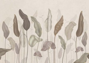 Muted Botanica, Minimal Elegance Wallpaper Mural