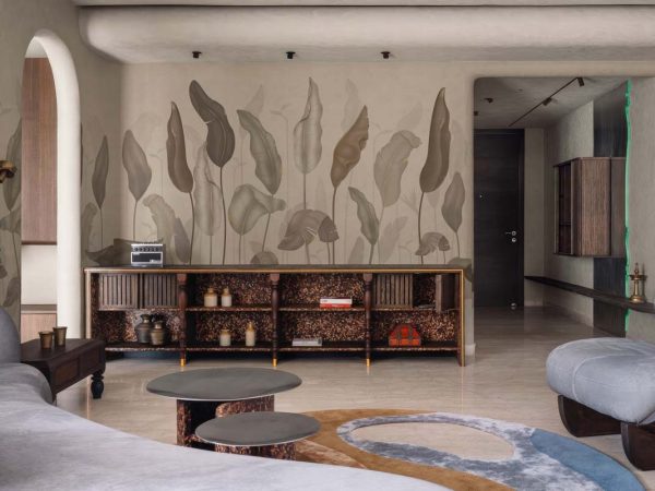 Muted Botanica, Minimal Elegance Wallpaper Mural