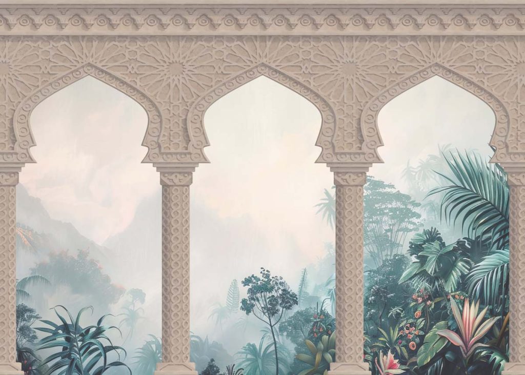 Mystic Garden Arches Wallpaper Mural