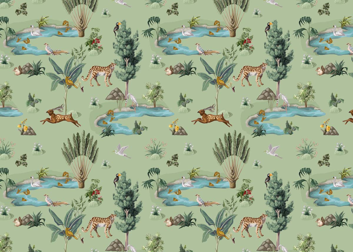 Nivara, Dance of the Springs Wallpaper Mural