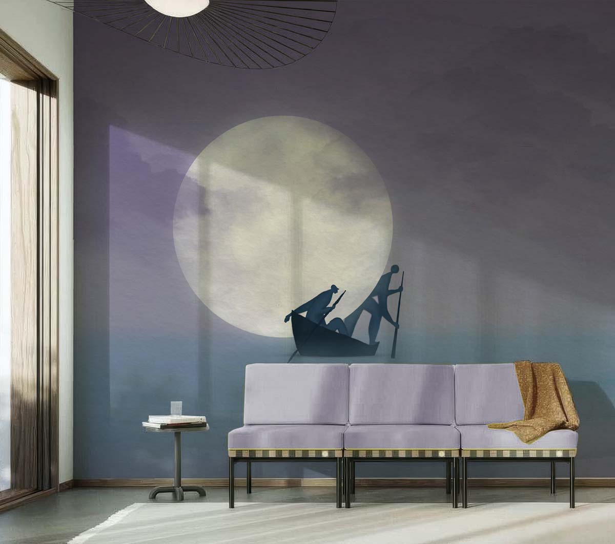 Oceanea Noire, Journey Beneath the Moon Wallpaper Mural