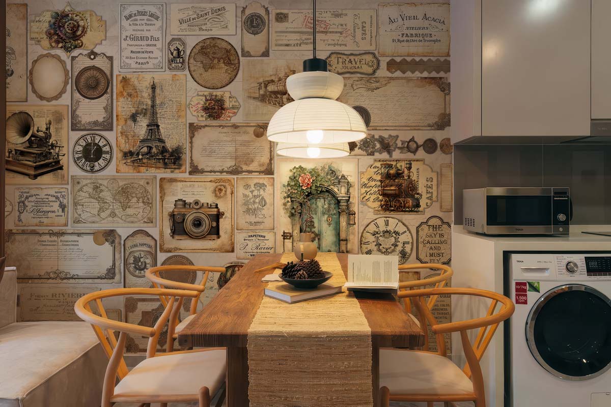 Old World, Nostalgic Journey Wallpaper Mural