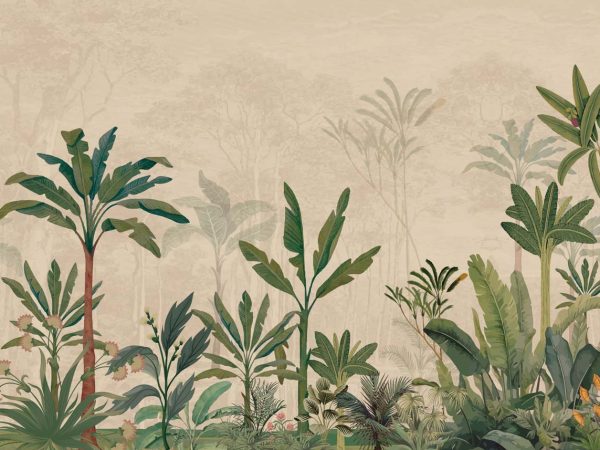 Oraya, Tropical Green Horizon Wallpaper Mural