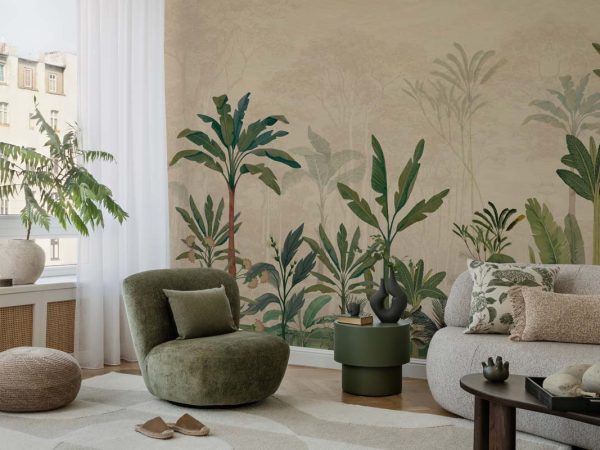 Oraya, Tropical Green Horizon Wallpaper Mural